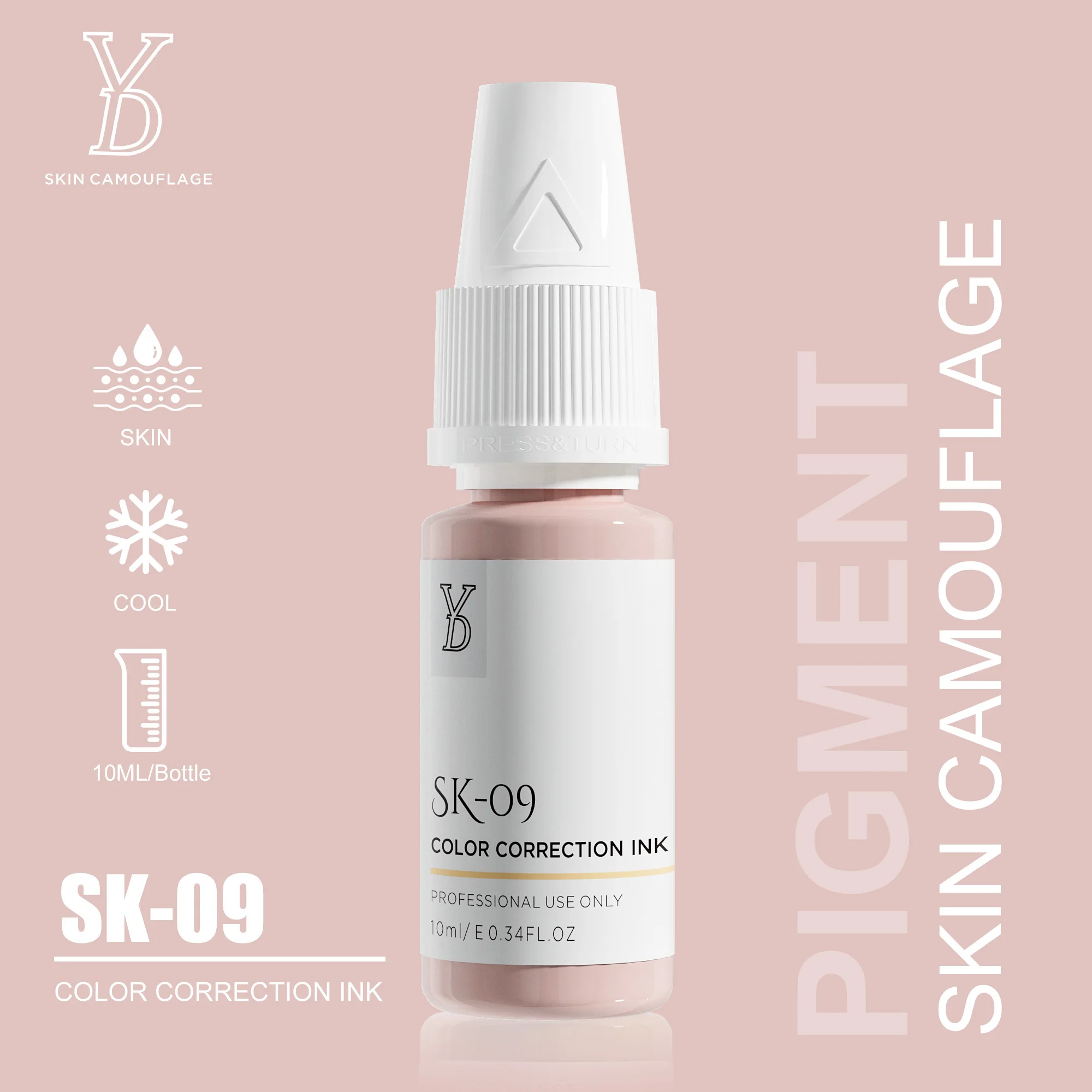 Naturalness body art tattoo supplies 10ml stretch mark camouflage pigments permanent makeup pigment ink tattoo makeup