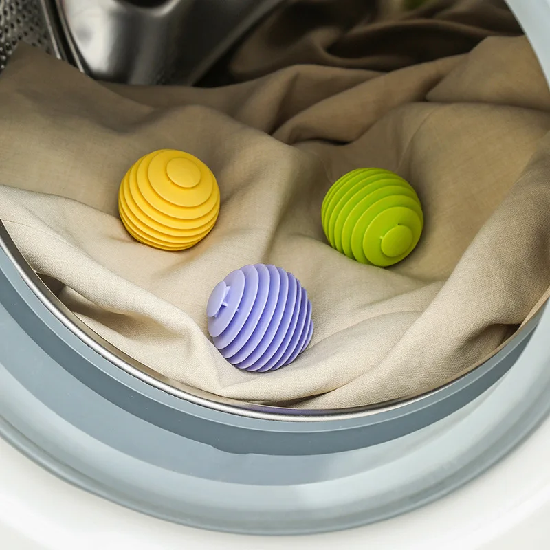 3PCS Reusable Magic Laundry Balls TPR Soft Anti-winding Clothes Cleaning Tools Household Washing Machine Clothes Dryer Balls