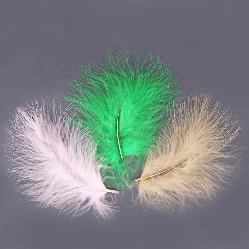 28 colors Wholesale feather Multi-Color 6-12CM White Unparried Marabou Feather Fanss Black Turkey Feathers