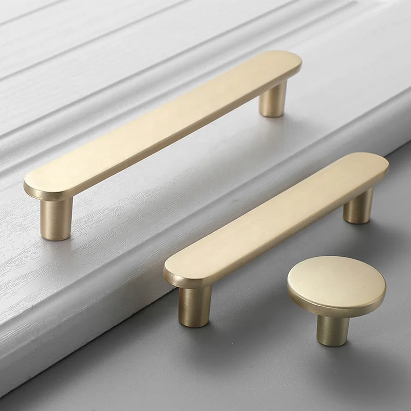 Satin Nickel Cabinet Hardware Euro Style T Bar Handle Pull