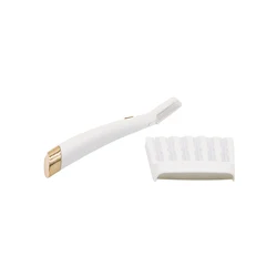 Косметический инструмент dermaplan для лица, губы, щеки для женщин, невибрационный светодиодный свет, модная безболезненная Высококачественная Красивая Бритва для бровей