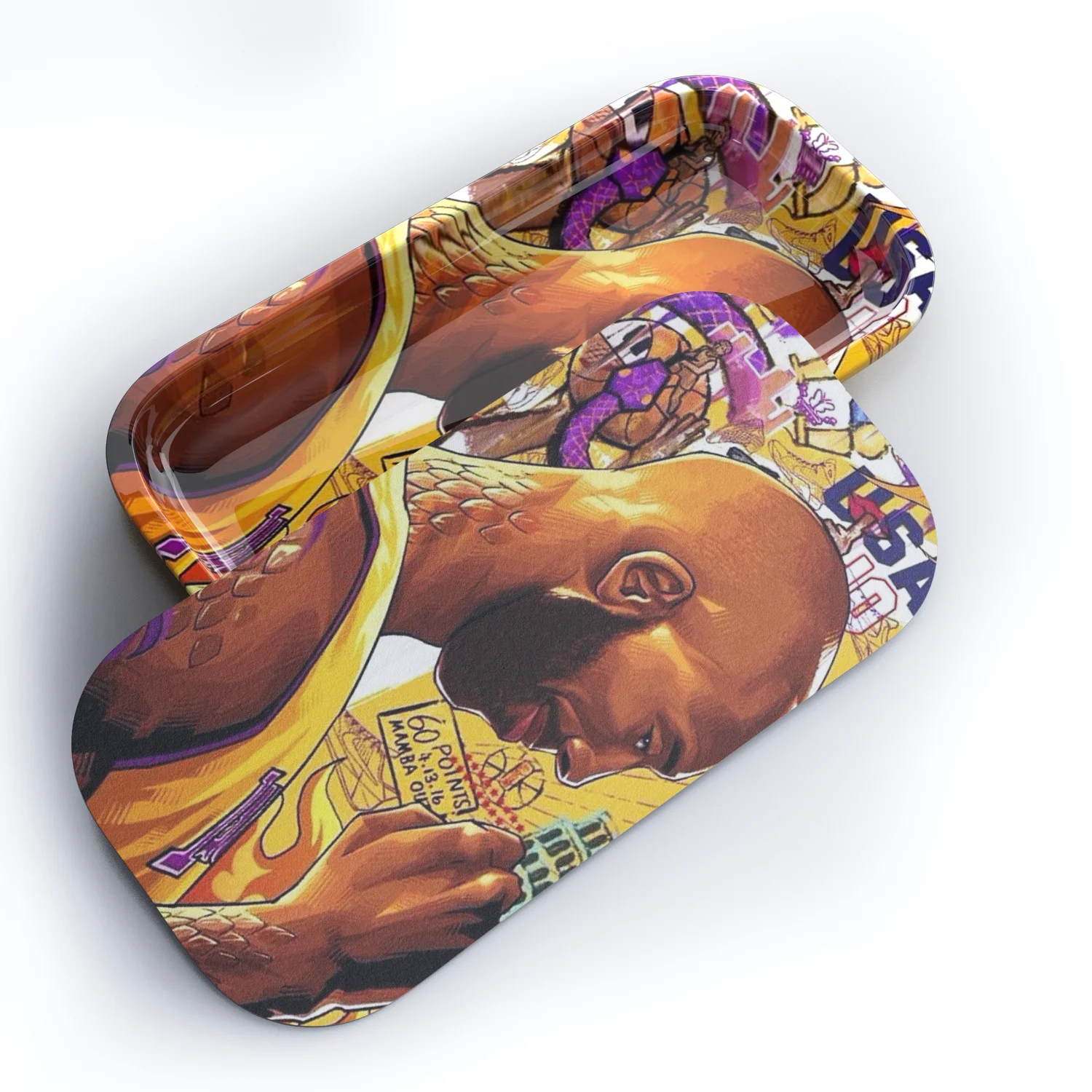 27*16 Wholesale Blank Herb Metal Trays for smoking Custom Rolling Tray With Magnetic Lid