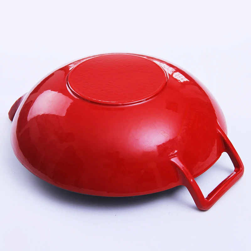 Chinese Traditional Cast Iron Wok With Double Handle