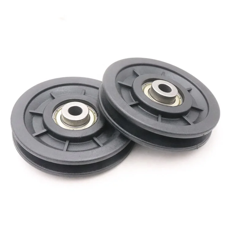 Fitness Equipment Pulley U groove nylon roller wheel 6202ZZ protruding bearing roller for fitness 10*91*18*25mm