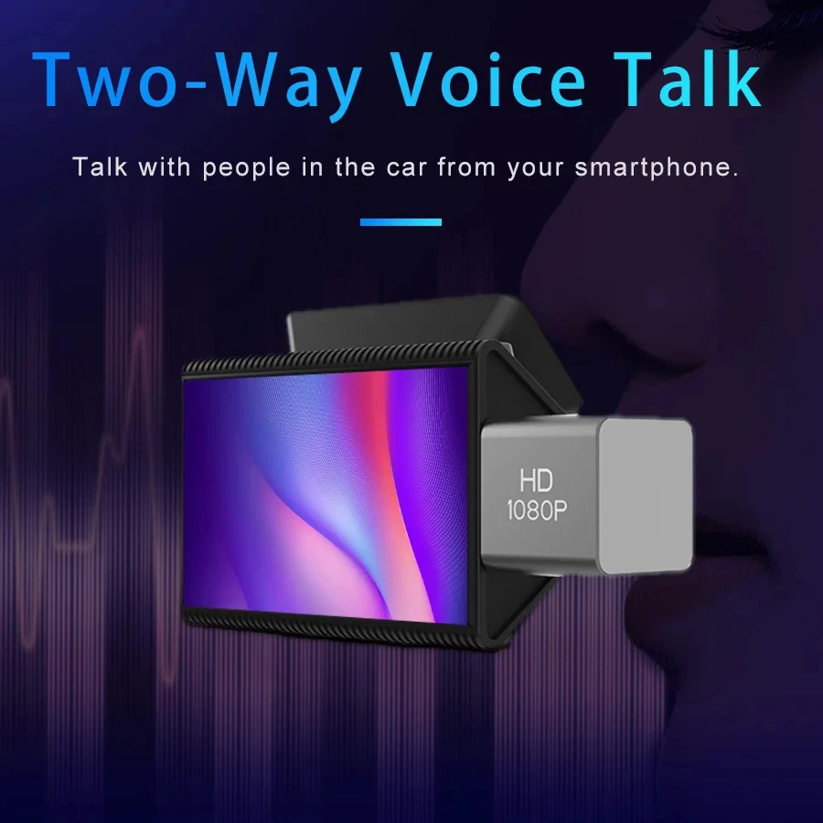 K11 Car DVR Dual Lens Dash Camera with 3-inch Touch Screen 1080p Resolution WIFI GPS Logger Supports 128G SD Card