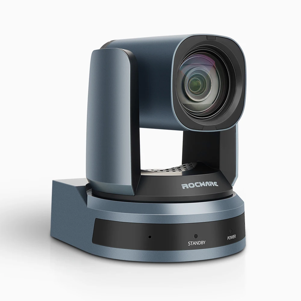Rocware 1920x 1080p HD Video Conference PTZ Camera 12x optical zoom with HDM I , NDI 1080P conferencing PTZ camera supporting