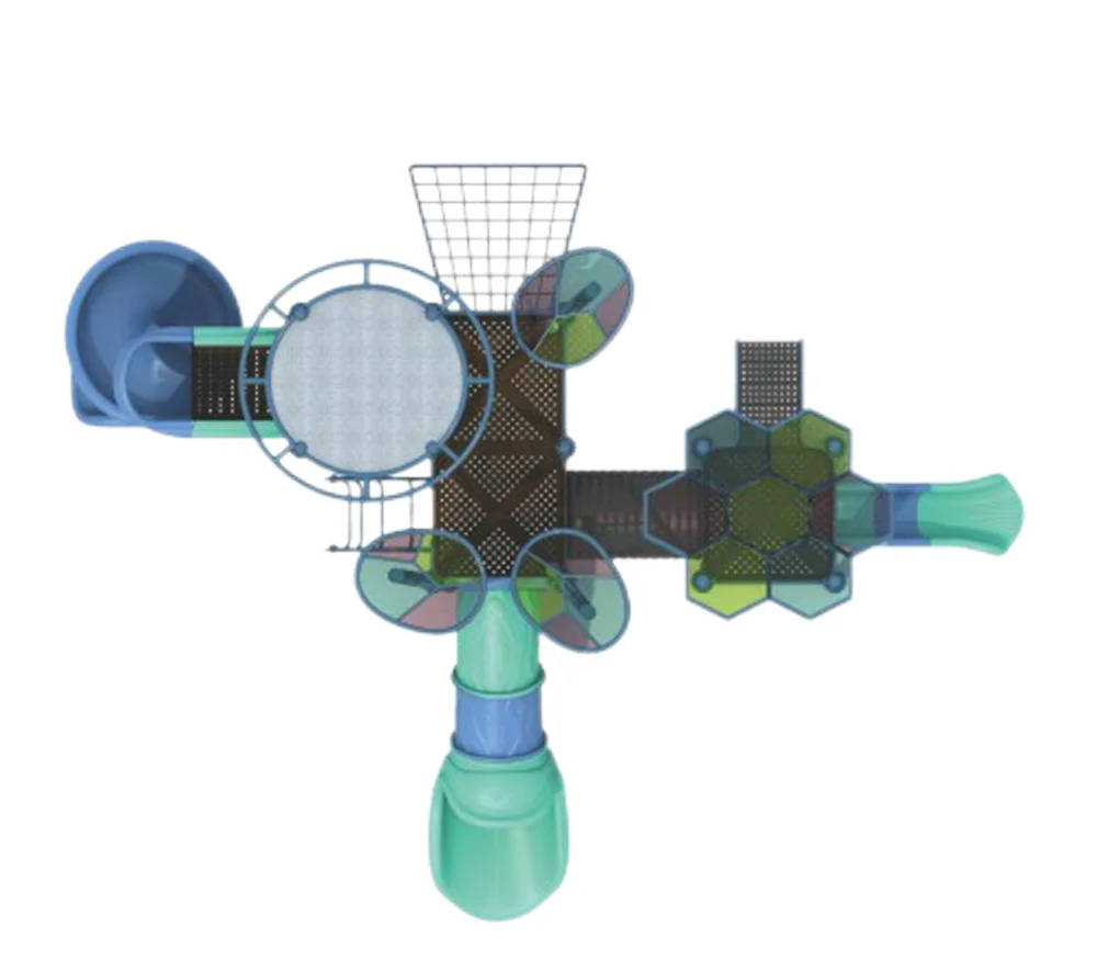 Hot Selling Amusement Park Equipment Pe Board Children Slide Outdoor Playground Slide