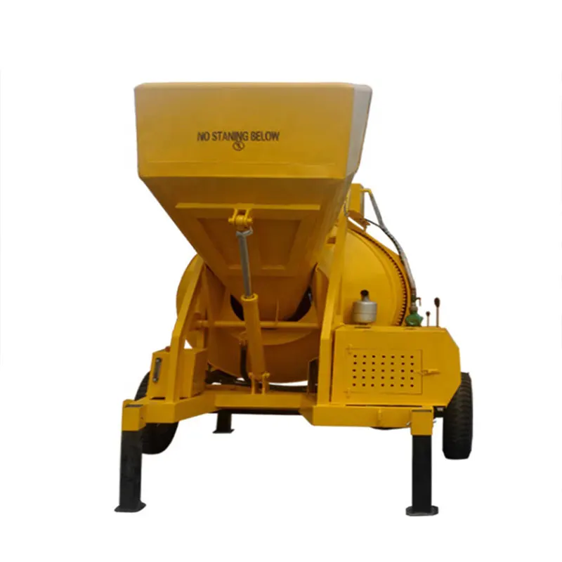 Jzc500 Drum Mixer, Self Falling Concrete Climbing Bucket Mixer 500L Tipping Bucket Feeding Gear Ring Mixer