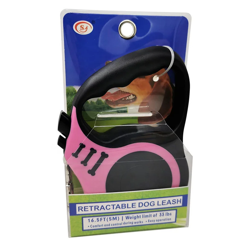 Wholesale Customize Logo Heavy Duty Adjustable Collars Dog Accessories Lead Strap Automatic Pet Retractable Dog Leash