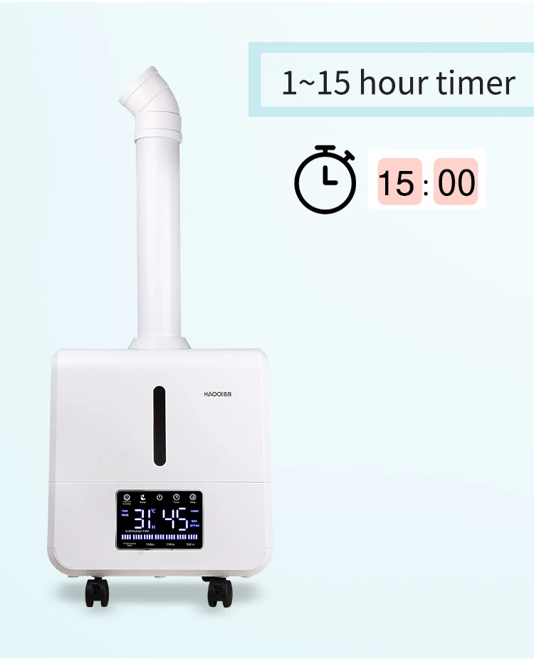 CE Large 16L Industrial Ultrasonic Fog Air Humidifier Machine with Auto refilling Device for Mushroom 3000ml/h Evaporation