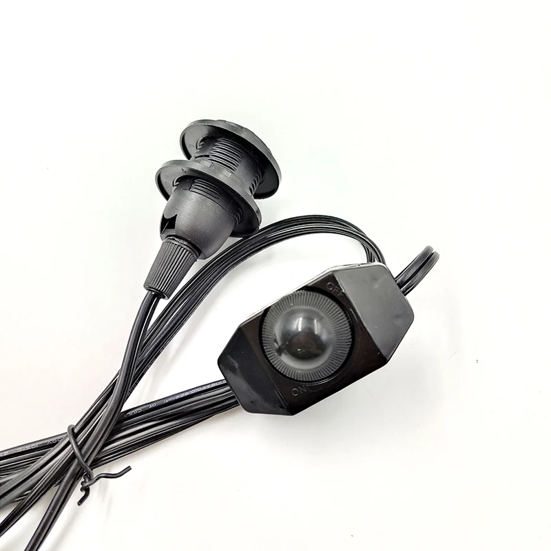 110V 220V Himalayan salt lamp wire plug with hole plug 1.8m US wire 301 dimmer switch E12 full tooth lamp head double ring