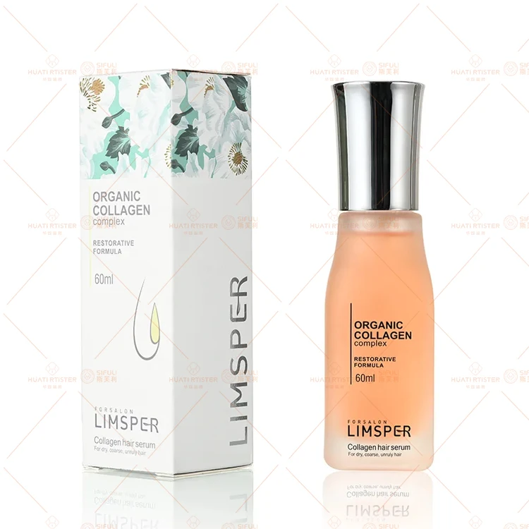 Huati Sifuli Limsper 60ml OEM Private Label Collagen Karatin Dry Prevent Short Tempered Hair Repair Oil