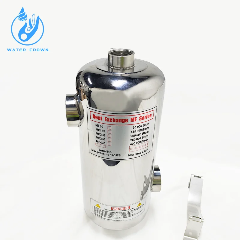 Guangdong Water Crown Manufacturers sell heating accessories stainless steel swimming pool products heat exchanger