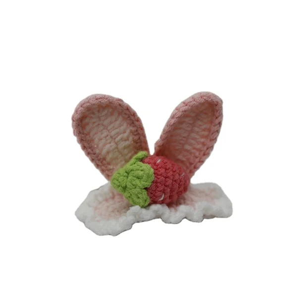 Rabbit Ear Cute Sweet Wool Clip Kids Girls Crochet Hair Clips Hairpins Hairgrips Knitted Hairclips Headbands Hair Accessories