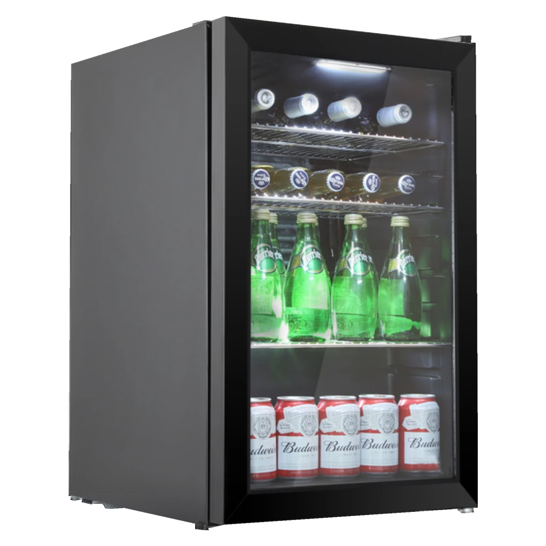 stainless steel door frame beverage and wine cooler small bar fridge home refrigerator