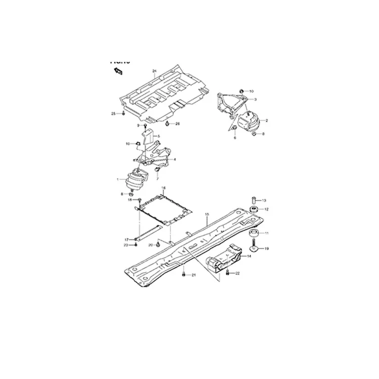 11610-78K10 11610-78K02 11610-78K11 крепления двигателя для SUZUKI GRAND VITARA II 2005