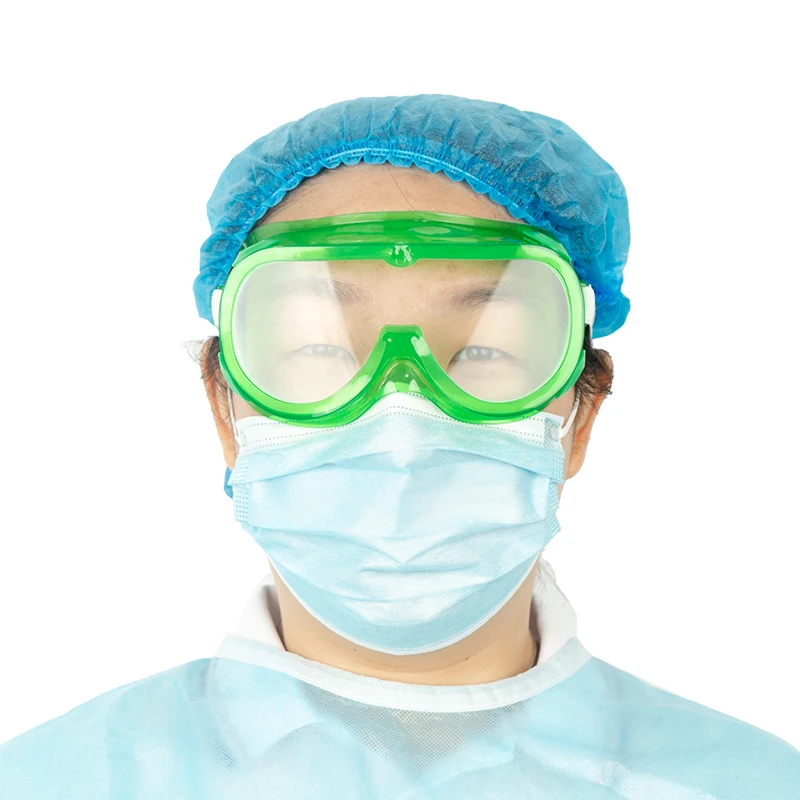 PPE Anti Fog eye Protection Transparent PC Protective Medical safety goggles for Hospital/outdoor use