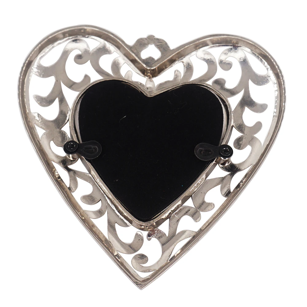 Felt Heart Shape Photo Frame Pendant Metal Blank Christmas Hanging Tree Ornament Decoration