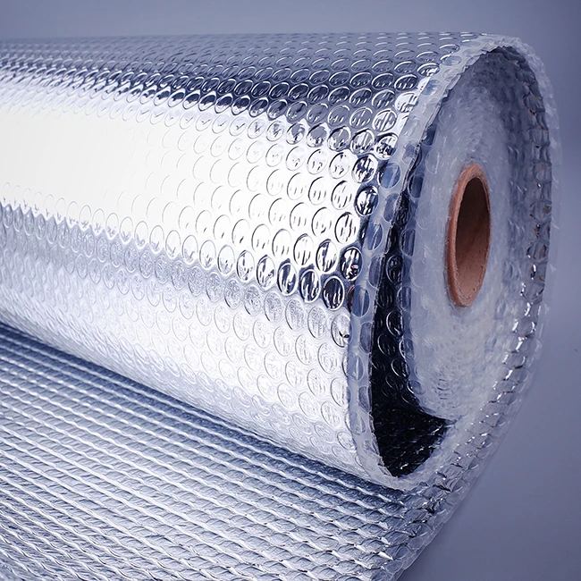 Aluminum Foil Backing Bubble Radiator Heat Reflective Material For Poultry House Insulation