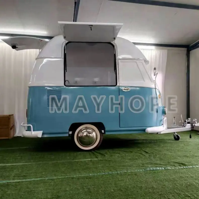 Нержавеющая сталь Airstream трейлер еды хот-дог тележки/мобильный грузовик