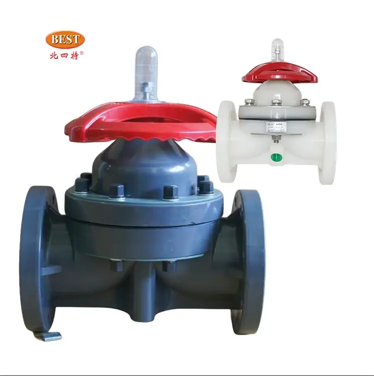 SGM UPVC CPVC FRPP PVDF Series Anti-corrosion Plastic Diaphragm valve
