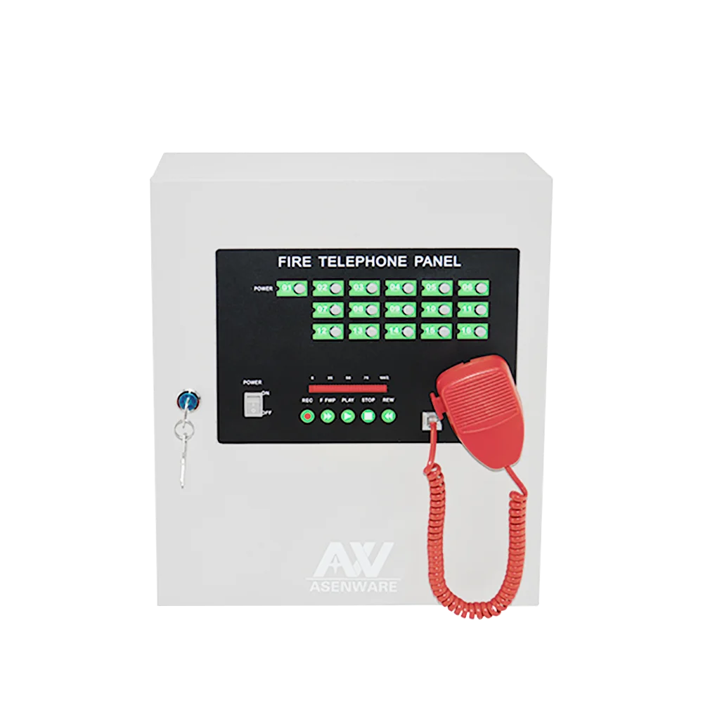 Asenware 24V  Wall-mounted Fire Telephone Panel for Evacuation System
