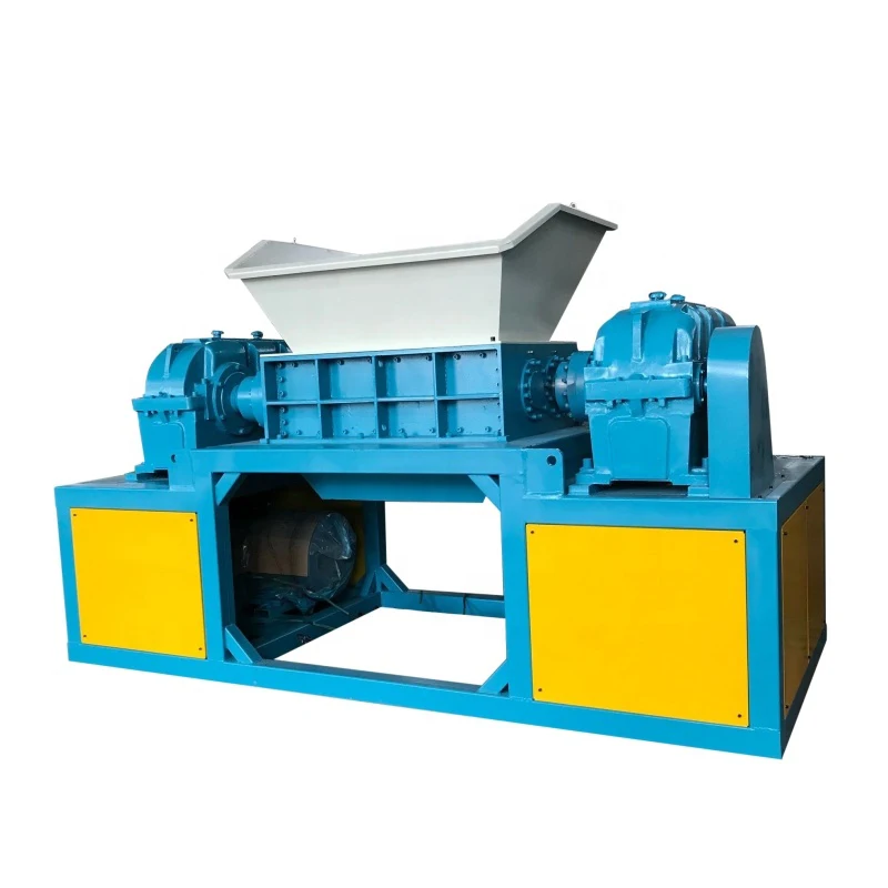 2021 Hot Sale Scrap Metal Waste Plastic ShredderSmall Industrial copper aluminum cans shredder / double shaft tire home grass