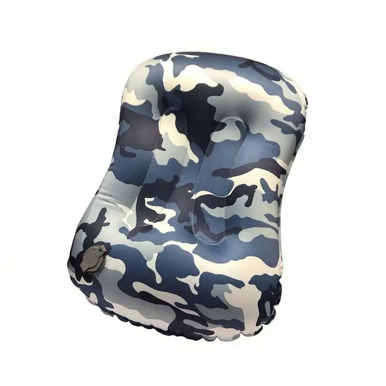 Camouflage Inflatable Camping Pillow/Ultralight Backpacking Blow Up Travel Air Pillow