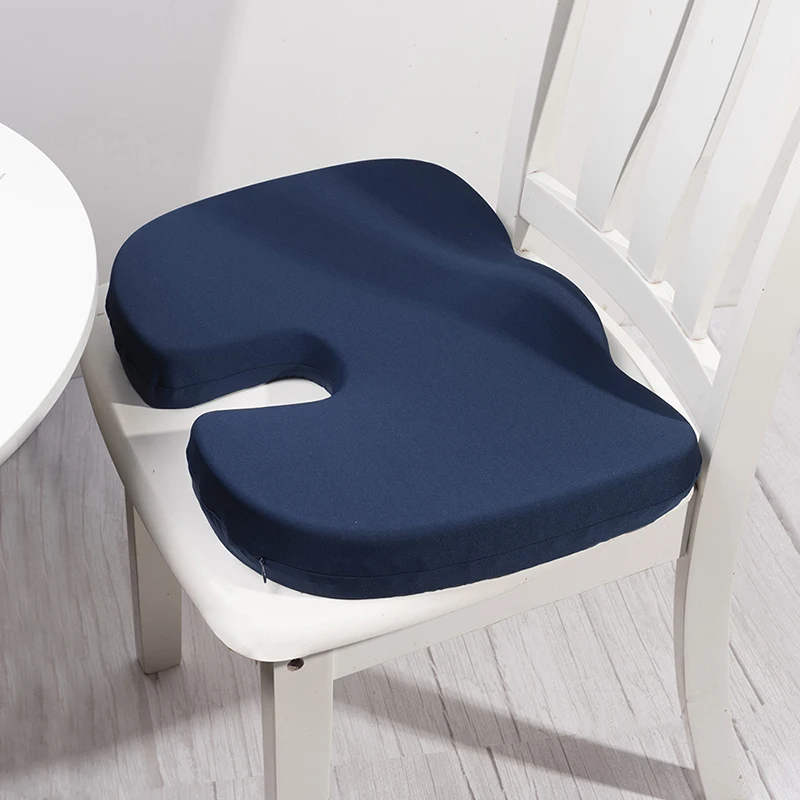 2022 Hot Selling Coccyx Orthopedic Seat Cushion Memory Foam Lower Back Pain Relief Cushion Pillow for Office Chair