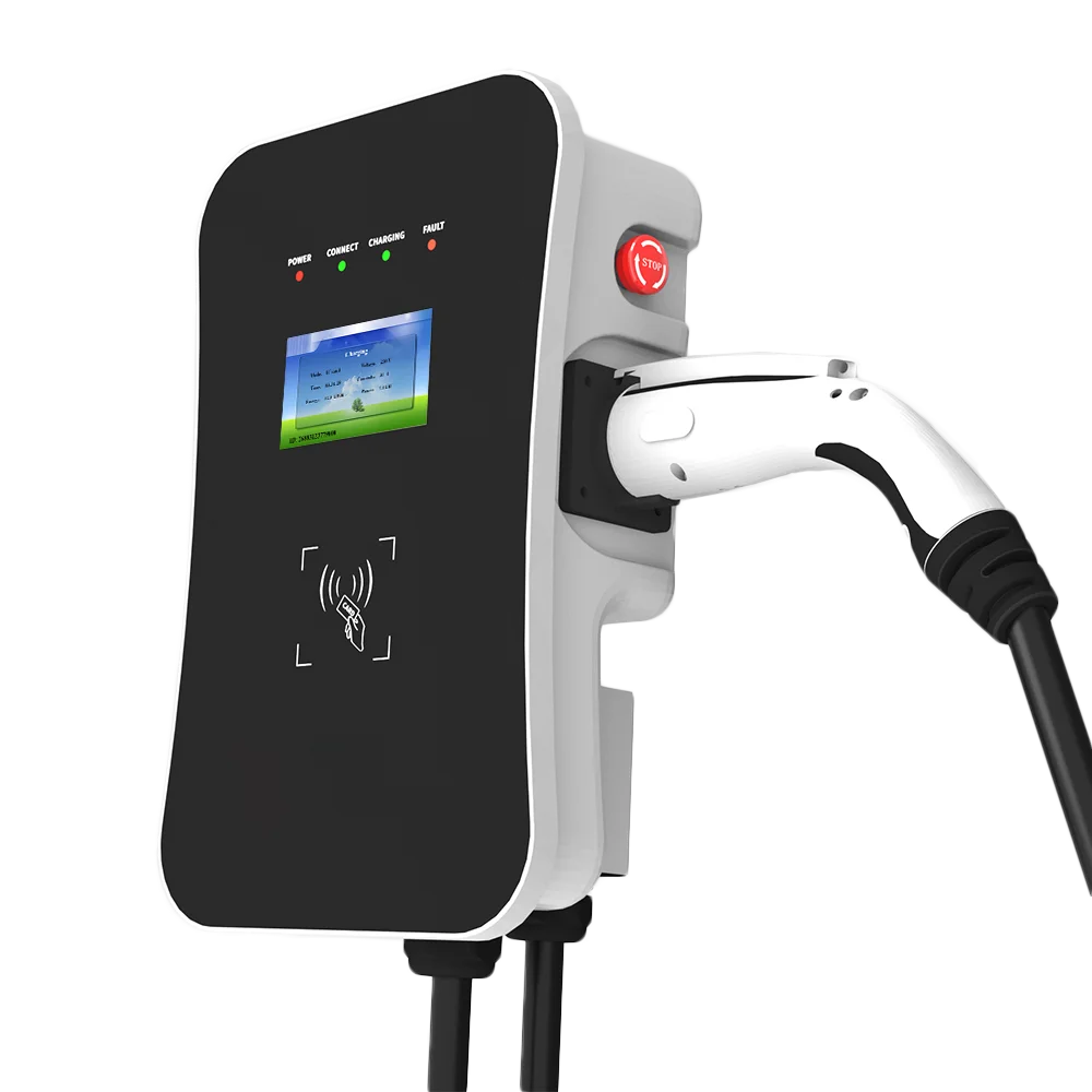 Уровень 2 настенное 10 кВт EV быстрое зарядное устройство с SAE J 1772 штепсельной вилкой
