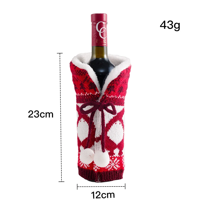 Gorgeous Christmas Decorative Wine Bottle Cover: Elevate Your Party with Festive Vibes and Charm!