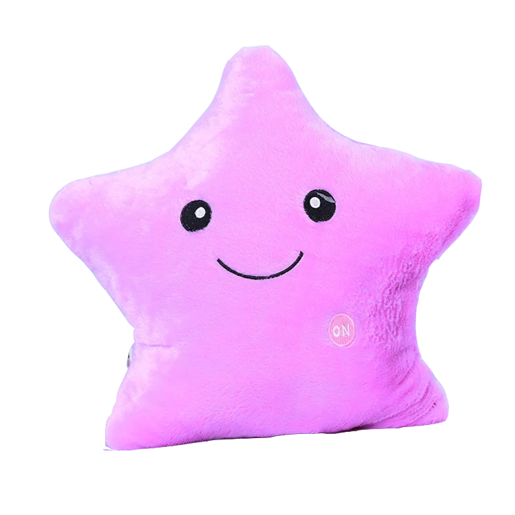 
Wholesale Decorative Custom LED Star Plush Baby Pillows Set 