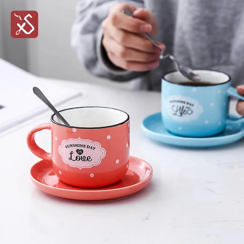 2022 Chinese Supplier Wholesale Hot Seller Ceramic New Bone China Enamel Tea Cup And Saucer Set