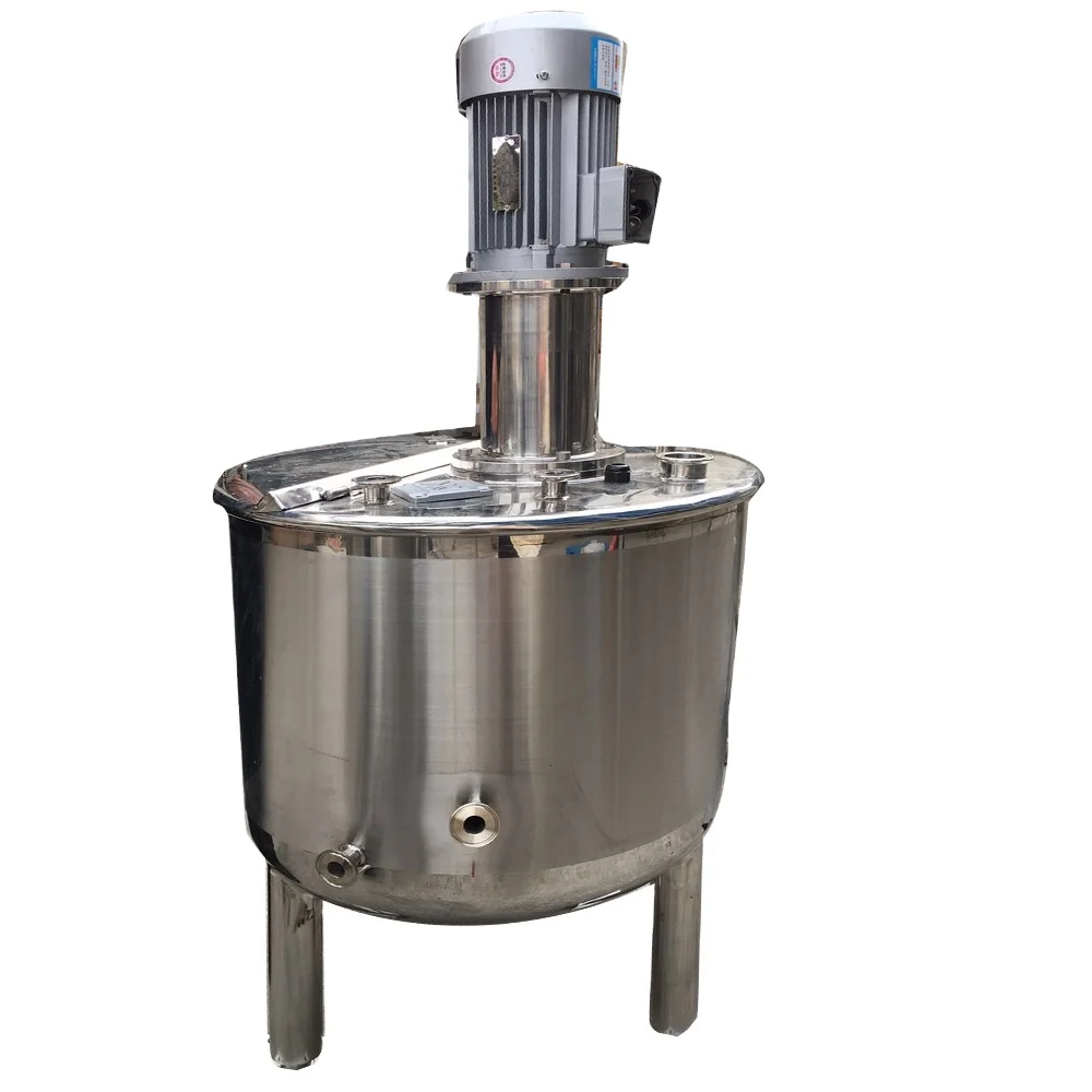 Steaming Heating Double Jacketed Mixing Tank With Agitator