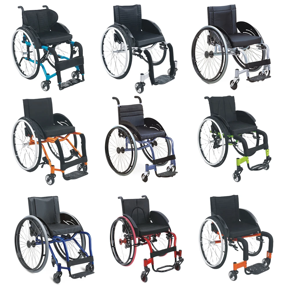 portable folded active basketball tennis sport manual wheelchair lightweight leisure wheelchair for disabled people