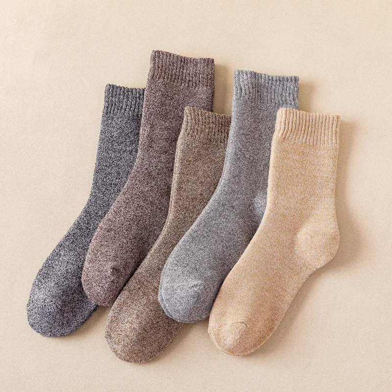 Горячая Распродажа утолщенные зимние теплые носки унисекс полотенце Подушка махровая подошва Пушистые Носки дышащие цветные хлопковые короткие носки