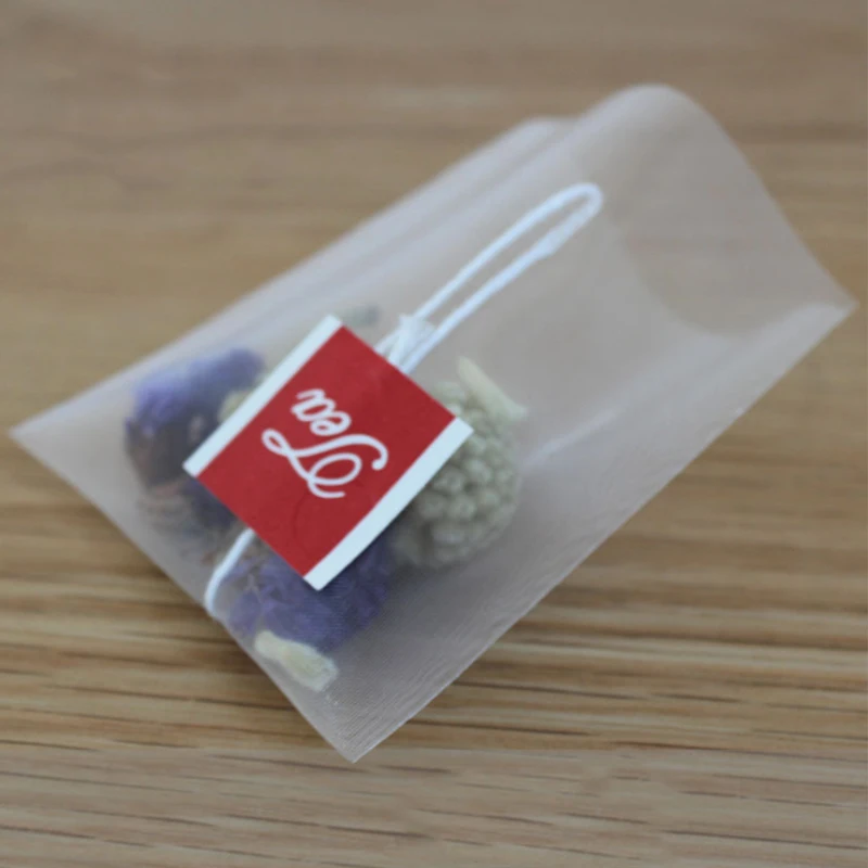 Food Grade Nylon Small Individual Tea Bag Nylon Mesh Heat Seal Tea Bag