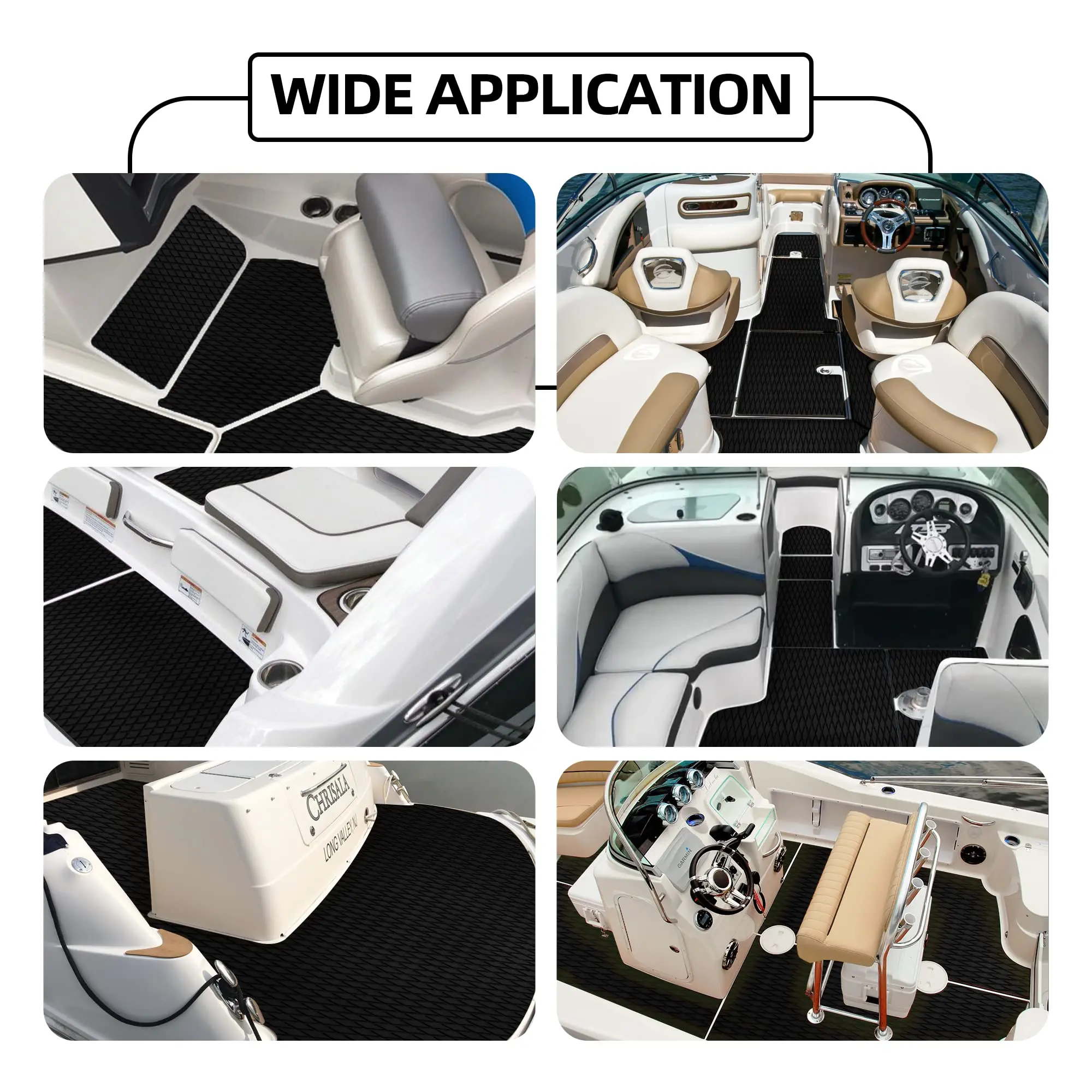 Customized EVA Foam Non Slip Boat Flooring Yacht Synthetic Decking Marine Flooring With Diamond