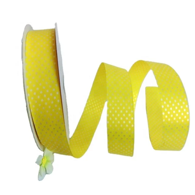 customize dot printing pp gift ribbon roll