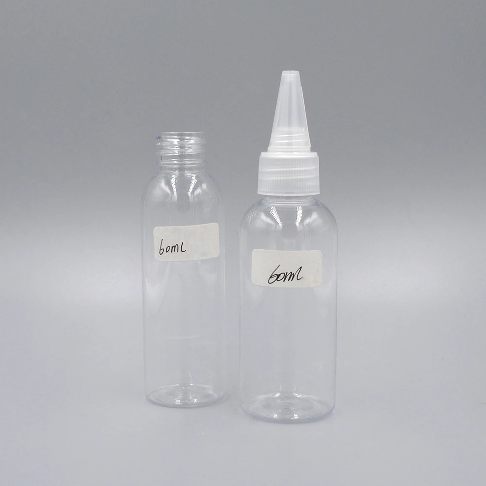 Hair Oil Applicator Bottle Plastic PET Portable Oil Bottle Squeeze 100ml 120ml 250ml Acrylic Paint Bottle Wholesale