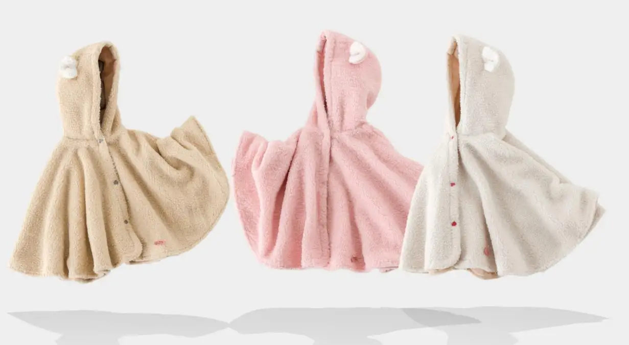 Baby coats children clothes poucho for girl cape child cloak baby outfit mantle for chidren