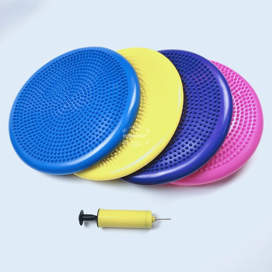 Thickened massage flat Pad Inflatable Fitness Exercise Training mat yoga balance cushion