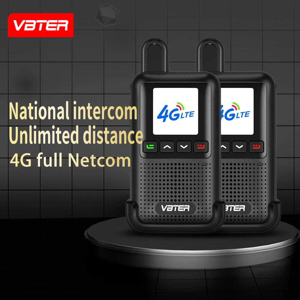 VBTER WBT-6.0 Positioning Version Global 4G POC Walkie Talkie GPS Rapid Intercom Unlimited Ran 5000km Covera POC Sim Card