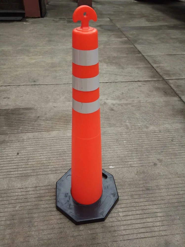 PE pole rubber base American standard delineators Cone Inducer