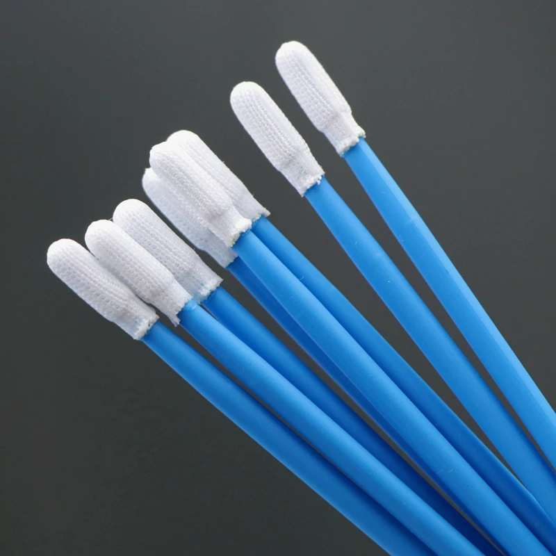743 Lint Free Small ESD Cleanroom Swab Factory Detailing Cleaning Polyester Swab Suppliers