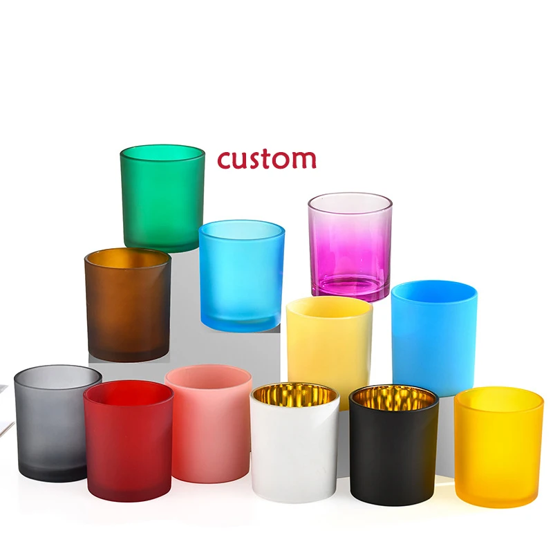 Luxury Glass Jars Aromatherapy Bougie Kerze Private Label Home Fragrance Soy Wax Scented Crystal Healing Stones Candle/Candels