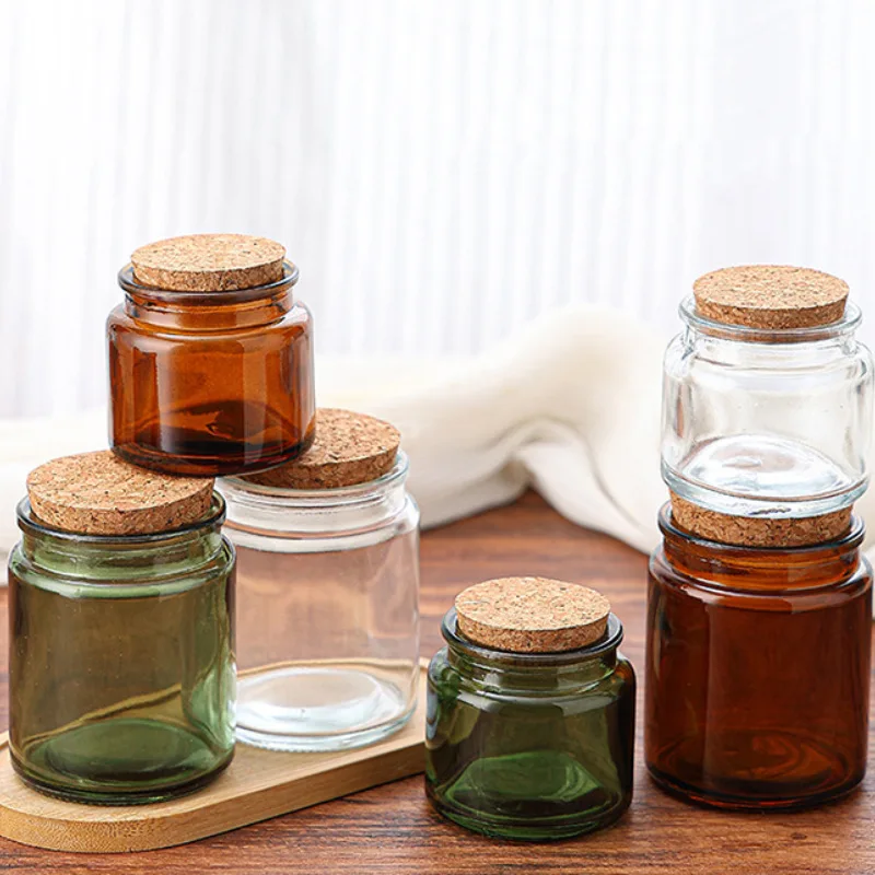High-Quality Candle Glass Jar with Lid, Perfect for Candles, Aromatherapy, and Decoration, Wholesale Options Available