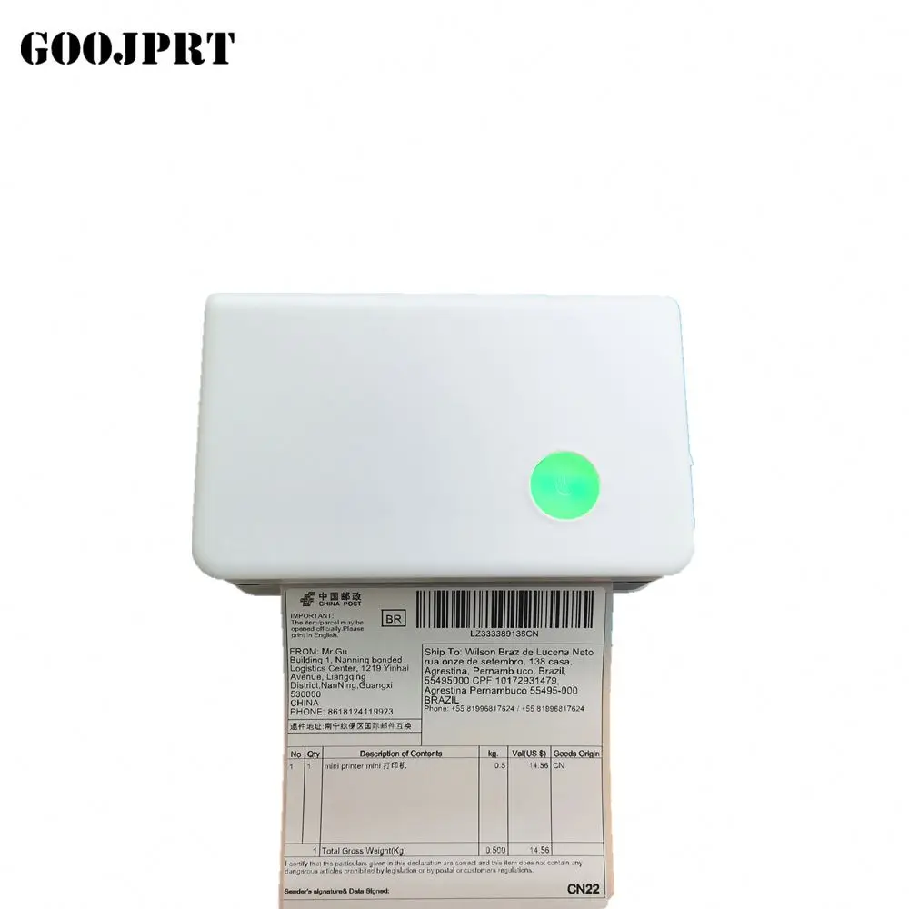 4 inch 110mm warehouse mini wifi thermal label Blue/tooth printer
