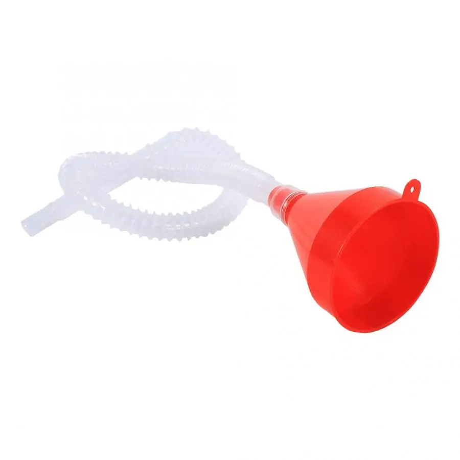 Plastic Long Tube Flexible  Funnel Engine Oil Additive Motorcycle Farm Machine Funnel