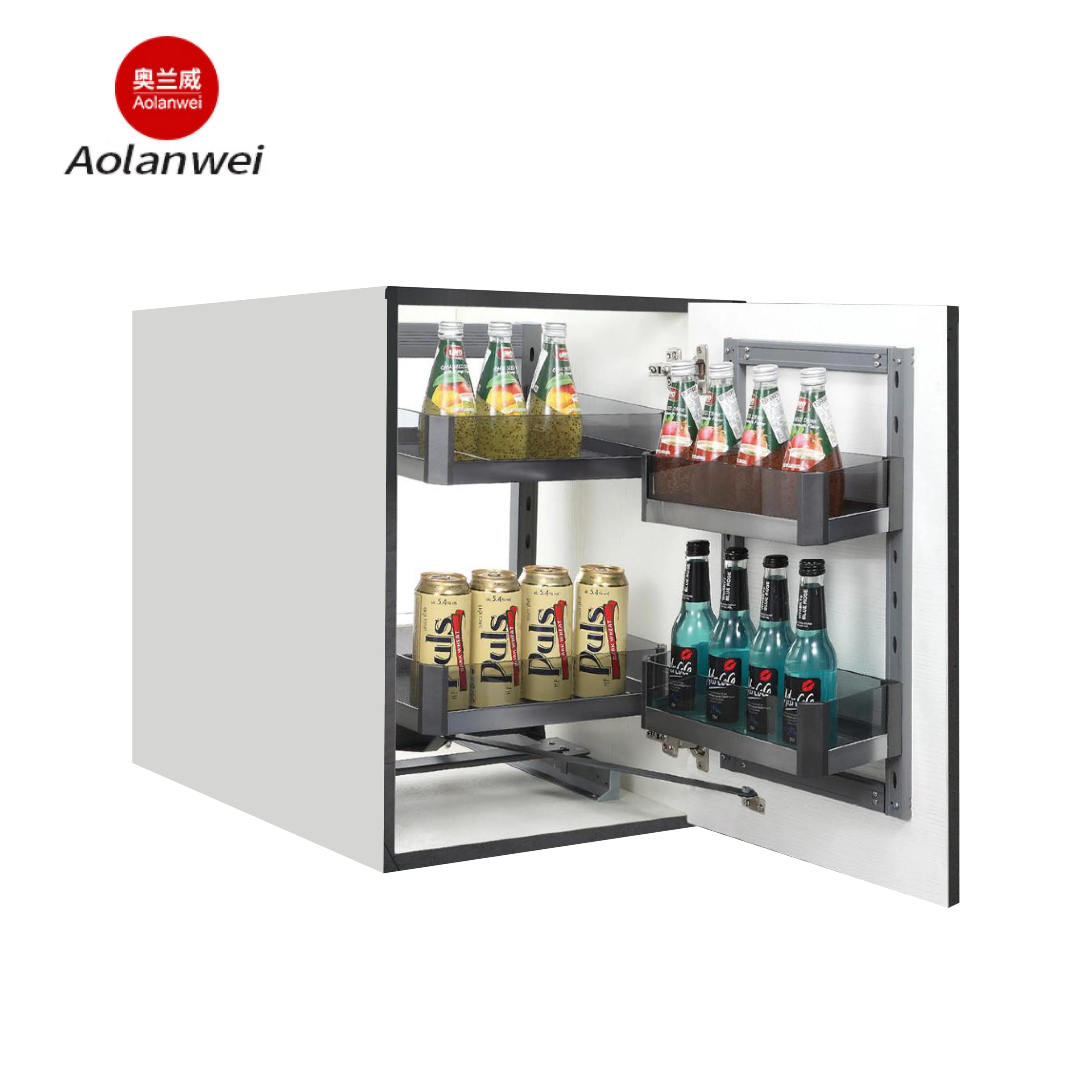 Kitchen Cabinet Storage Rack Pull Out Under Sink Undermount Full Extension Rails Sliding Adjustable Mini Glass Pantry Unit